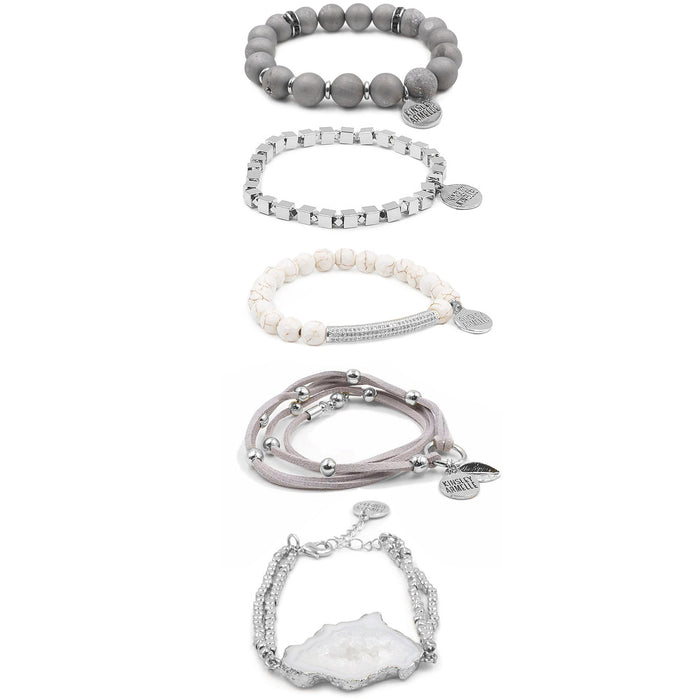 Silver Lylah Bracelet Stack (Wholesale)