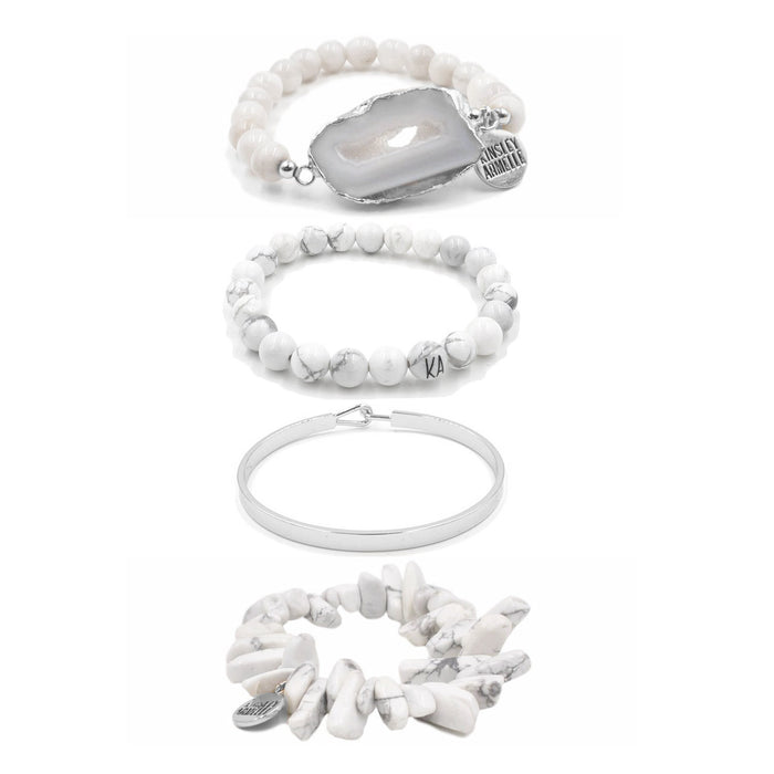 Silver Magnolia Bracelet Stack (Ambassador)