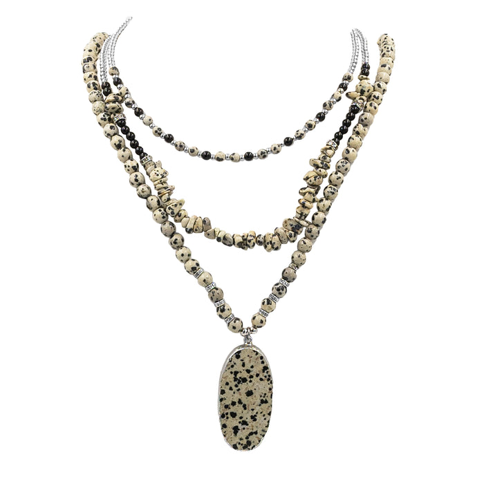 Silver Nerissa Necklace Set (Wholesale)