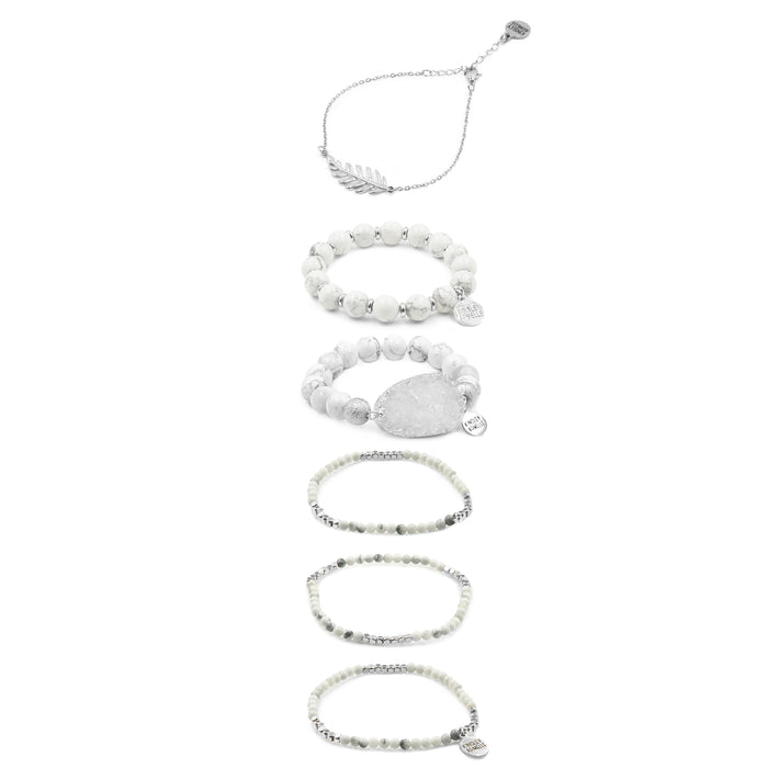 Silver Noelle Bracelet Stack (Wholesale)