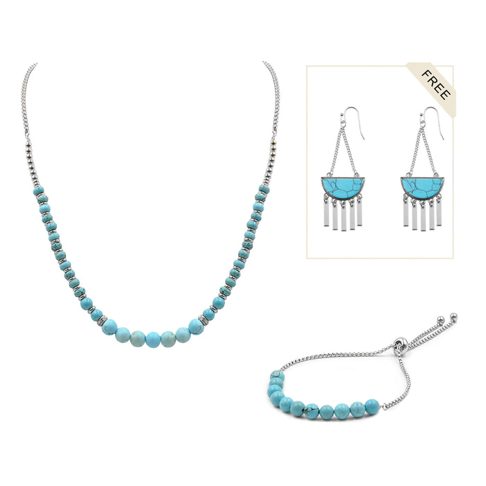 Silver Toby Jewelry Set (Wholesale)