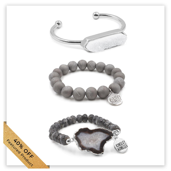 Silver Tranquility Bracelet Stack (Featured Product)