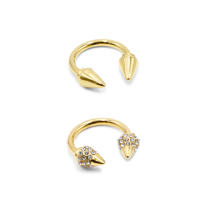 Spike Collection - Gold Ring Set (Wholesale)