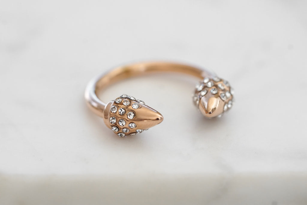 Spike Collection - Rose Gold Bling Ring