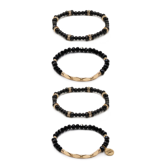 Stacked Collection - Coal Bracelet Set