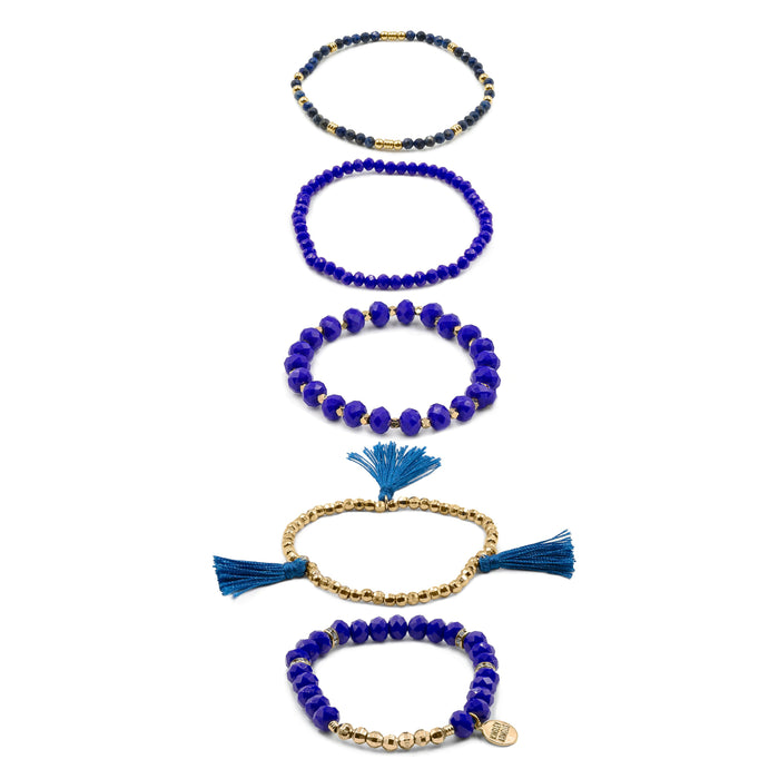 Stacked Collection - Cobalt Bracelet Set