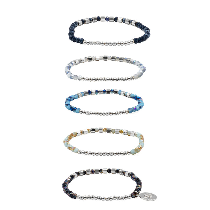Stacked Collection - Silver Liberty Bracelet Set (Wholesale)