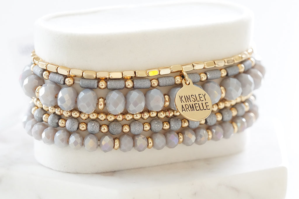 Stacked Collection - Slate Bracelet Set