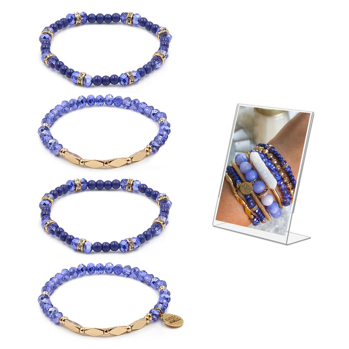 Stacked Collection - Indigo Bracelet Set (Wholesale)