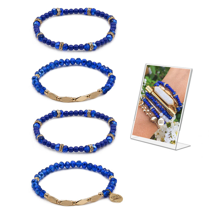 Stacked Collection - Ondine Blue Bracelet Set (Wholesale)