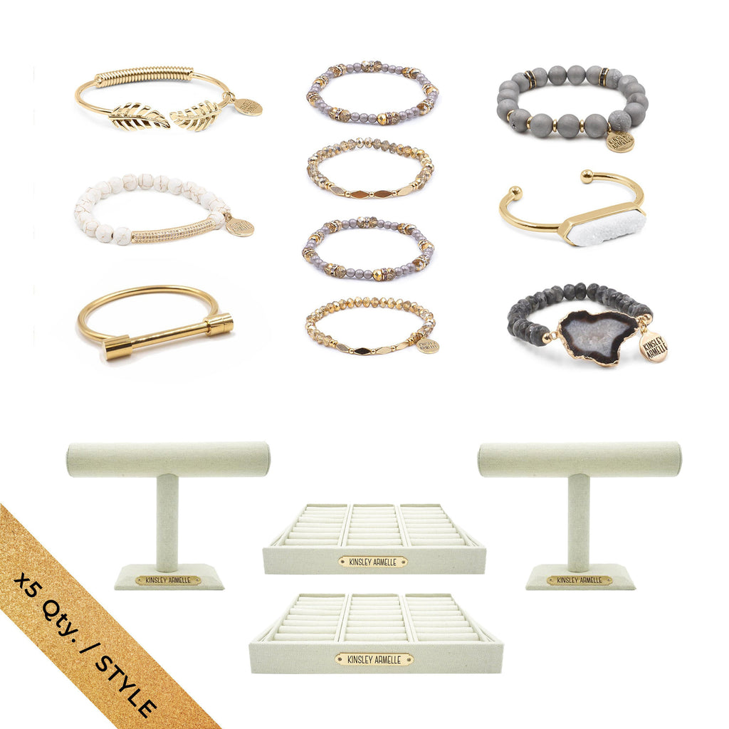 Starter Staple Gold Bracelets Wholesale Kit