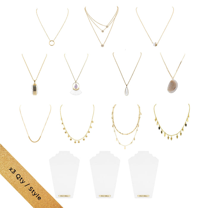 Starter Staple Gold Necklaces Wholesale Kit