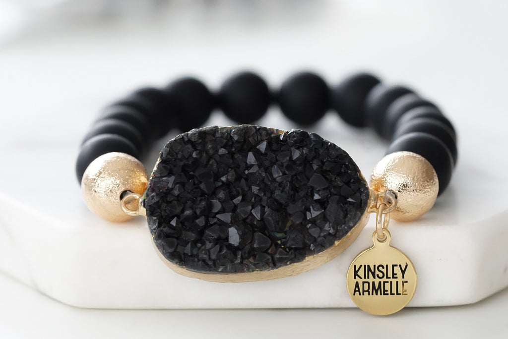 Stone Collection - Coal Bracelet