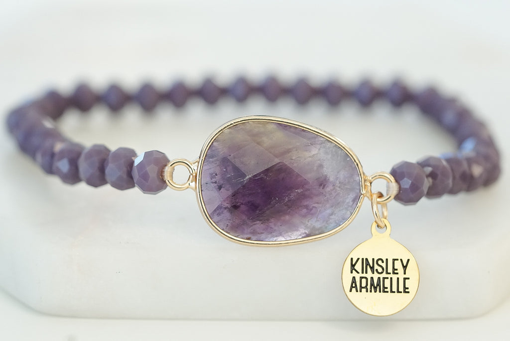 Stone Collection - Lavender Bracelet