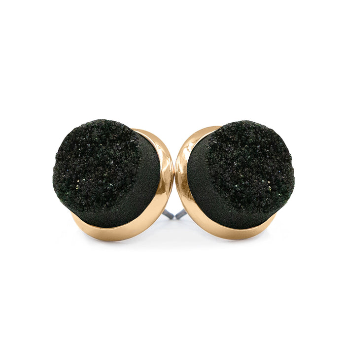 Stone Collection - Raven Quartz Stud Earrings (Ambassador)