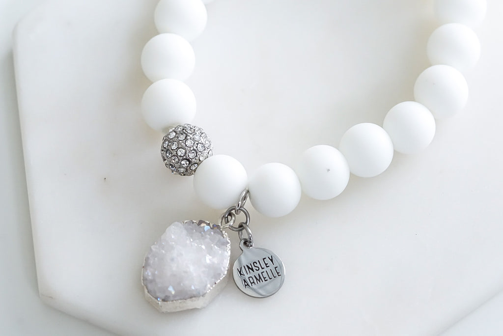 Stone Collection - Silver Ashen Bracelet