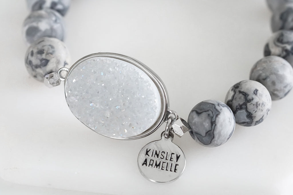 Stone Collection - Silver Brienne Bracelet