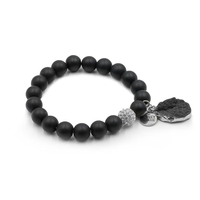 Stone Collection - Silver Coal Drop Bracelet (Ambassador)