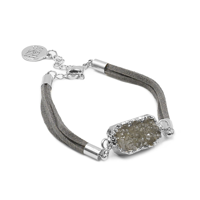Stone Collection - Silver Slate Bracelet (Wholesale)