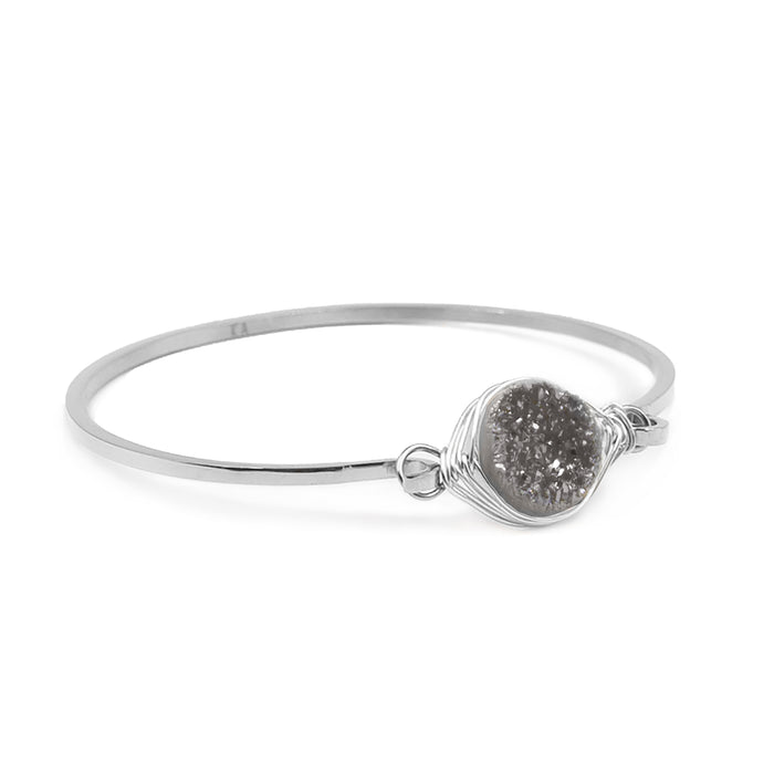 Stone Collection - Silver Stormy Bracelet (Wholesale)
