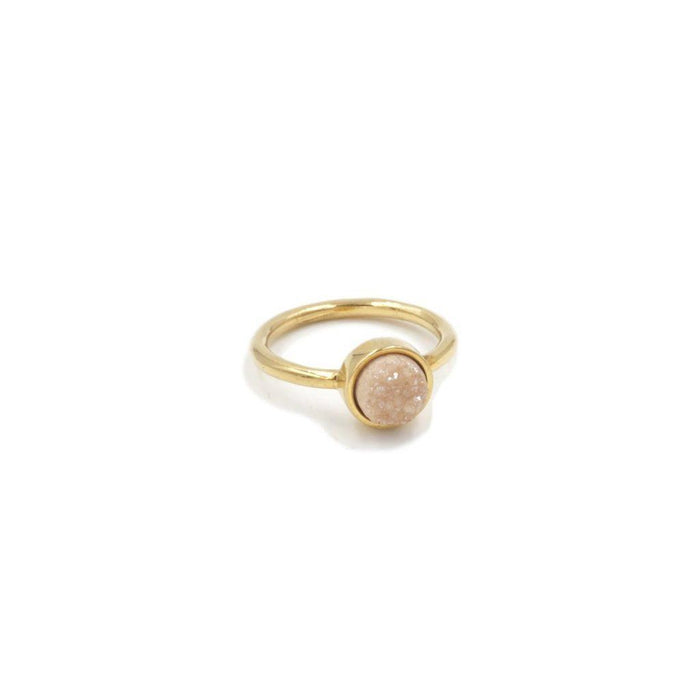 Stone Collection - Amber Quartz Ring (Wholesale)