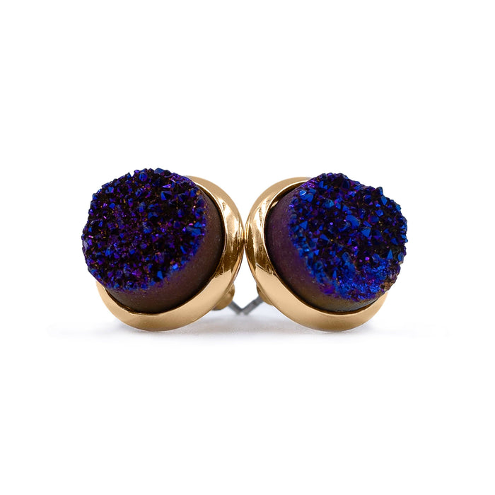 Stone Collection - Phoenix Cosmic Quartz Stud Earrings (Ambassador)