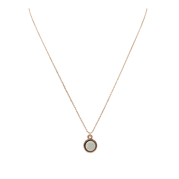 Stone Collection - Rose Gold Pearl Necklace