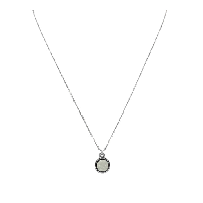 Stone Collection - Silver Pearl Necklace