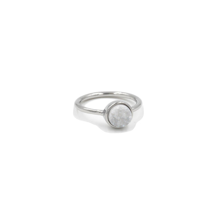 Stone Collection - Silver Quartz Ring