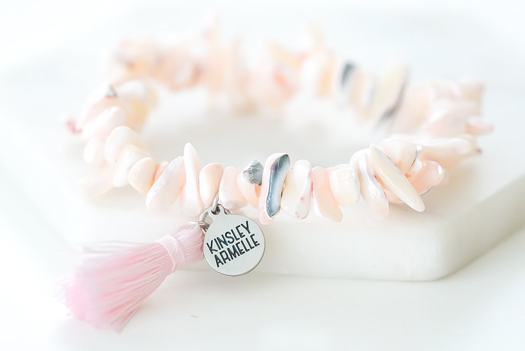 Tassel Collection - Silver Seashell Party Bracelet