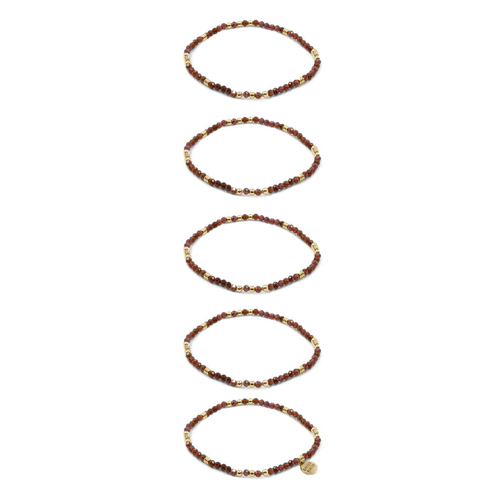 Teagan Collection - Maroon Bracelet Set (Limited Edition)