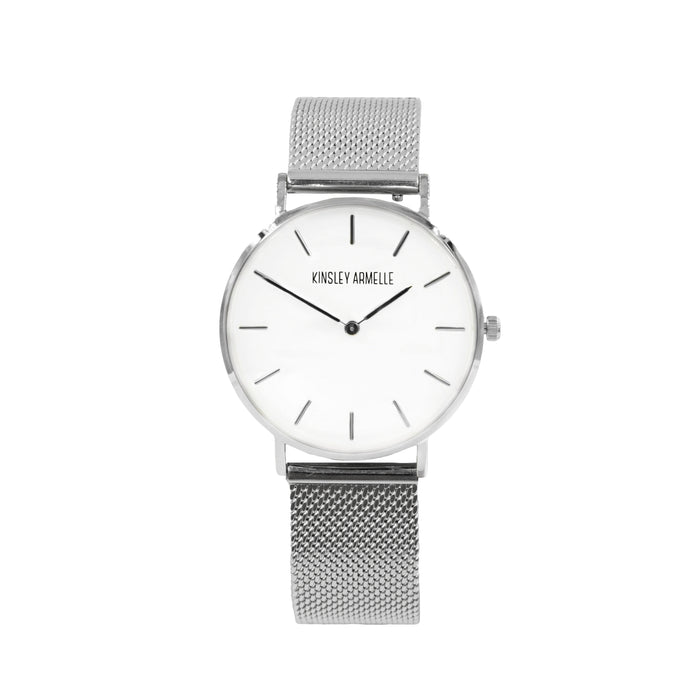 Tempus Collection - Silver Ashen Steel Mesh Watch (Limited Edition) (Wholesale)
