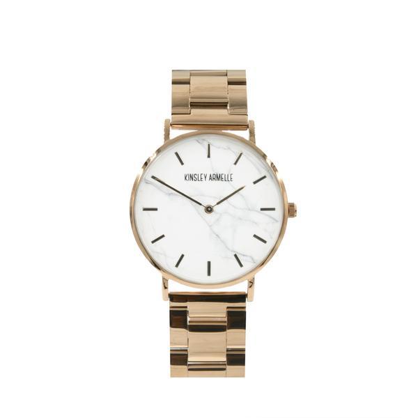 Tempus Collection - Rose Gold Marble Steel Watch (Wholesale)