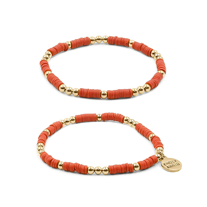 Thora Collection - Crimson Bracelet Set