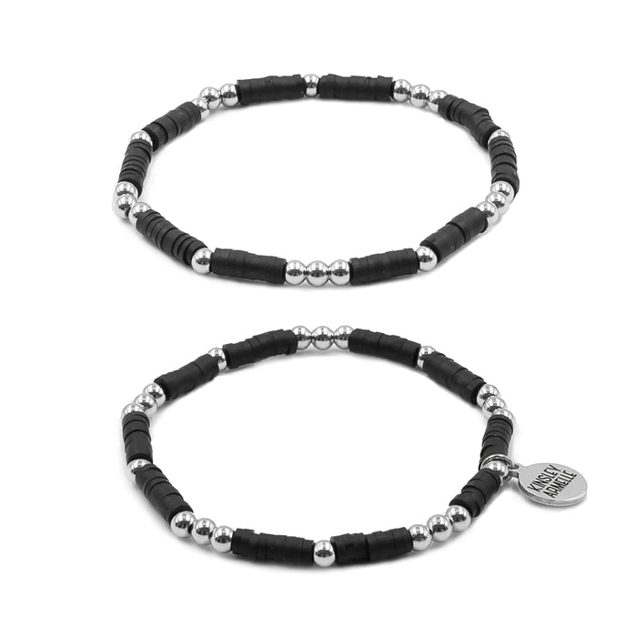 Thora Collection - Silver Raven Bracelet Set