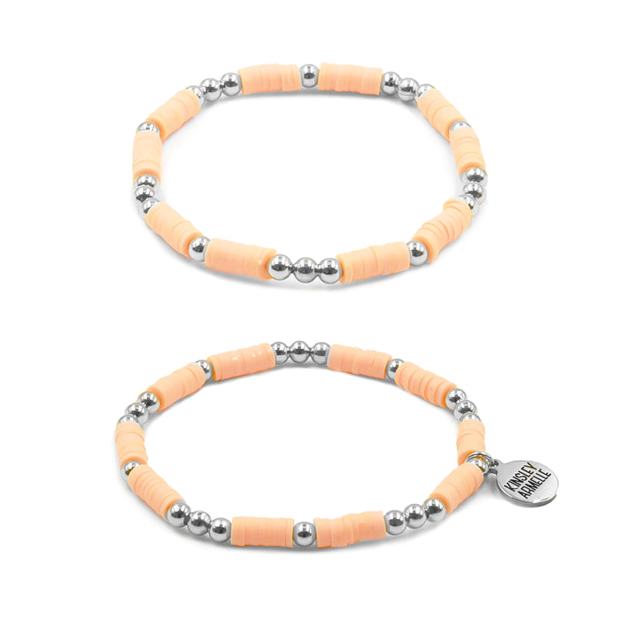 Thora Collection - Silver Sherbet Bracelet Set