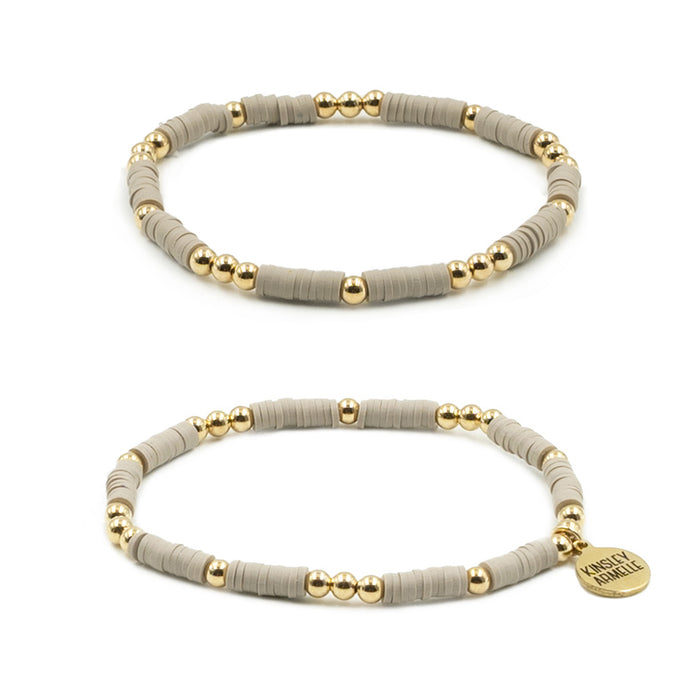 Thora Collection - Taupe Bracelet Set