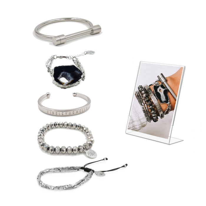 Silver Windchill Bracelet Stack (Wholesale)