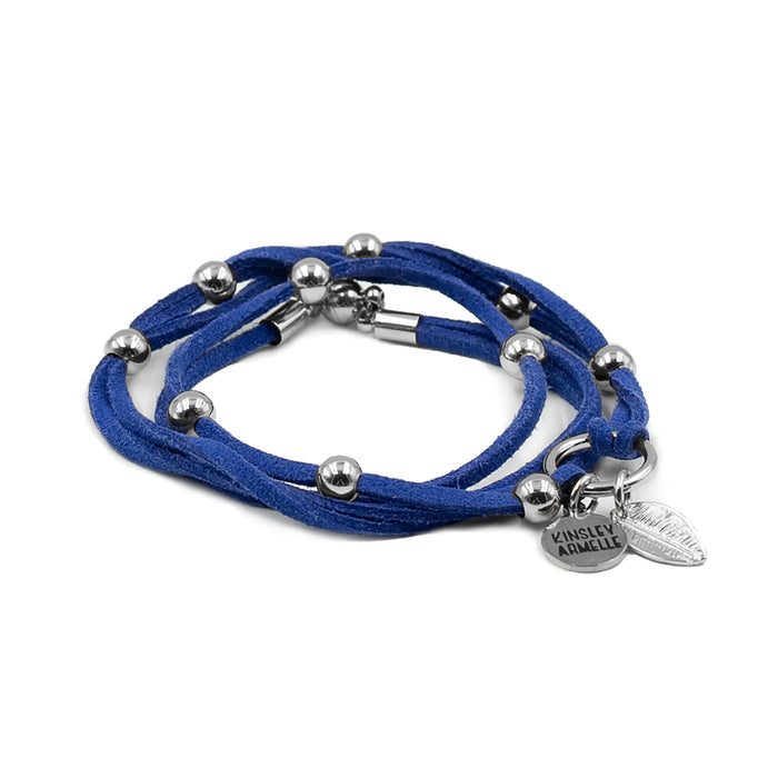 Wrap Collection - Silver Cobalt Bracelet