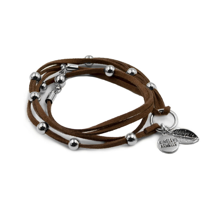 Wrap Collection - Silver Rust Bracelet