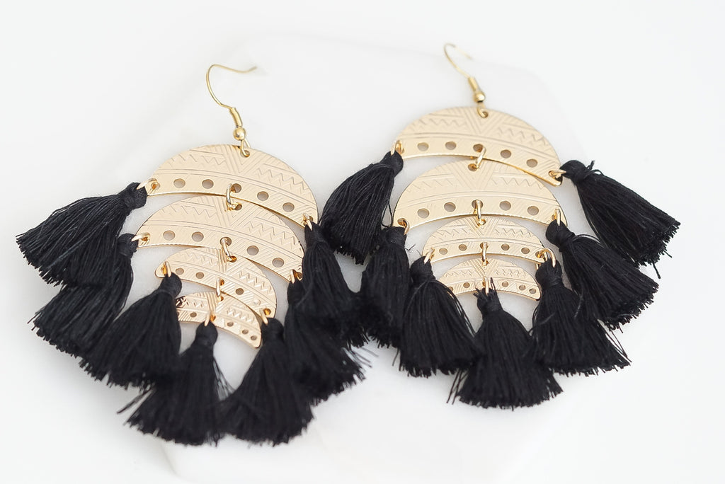 Ximena Collection - Raven Earrings