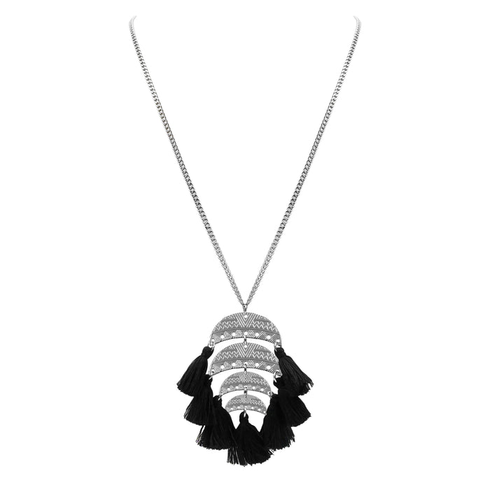 Ximena Collection - Silver Raven Necklace (Wholesale)