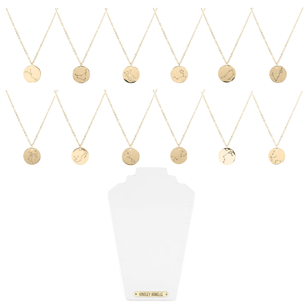 Zodiac Collection Gold Necklaces Wholesale Kit