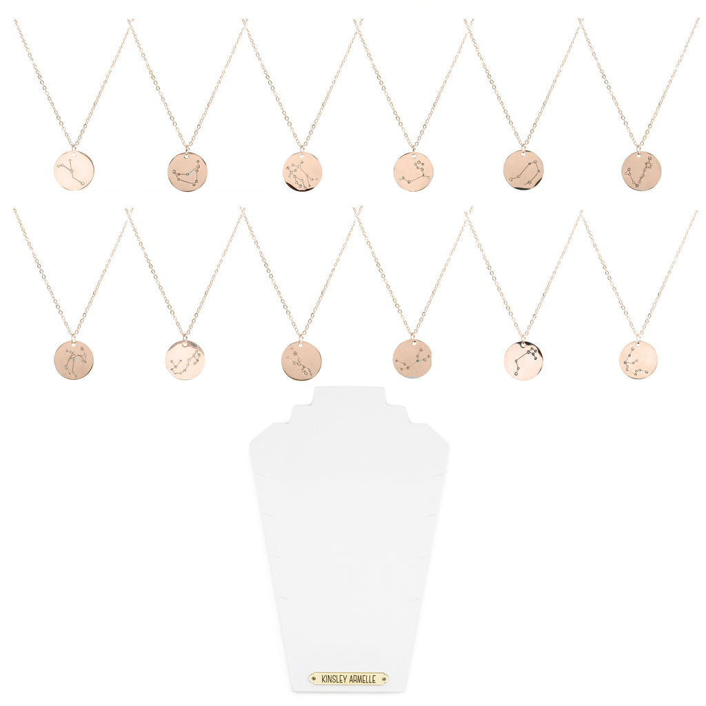 Zodiac Collection Rose Gold Necklaces Wholesale Kit