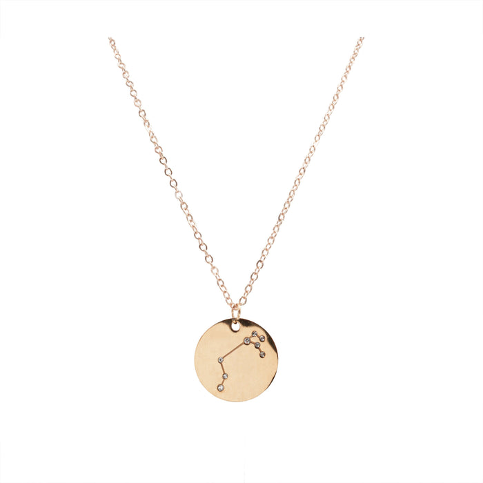 Zodiac Collection - Rose Gold Aries Necklace (Mar 21 - Apr 19) (Ambassador)