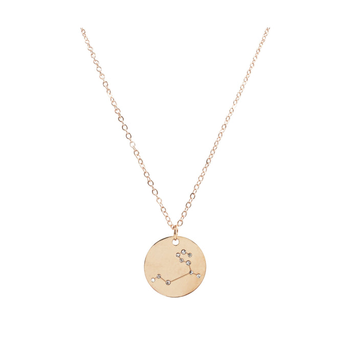 Zodiac Collection - Rose Gold Leo Necklace (July 23 - Aug 22) (Wholesale)