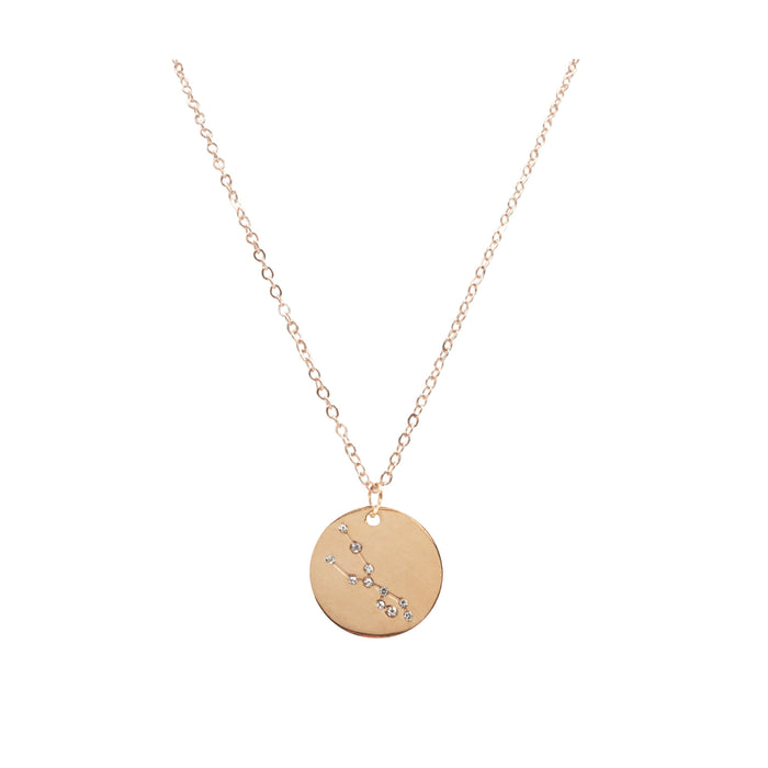 Zodiac Collection - Rose Gold Taurus Necklace (Apr 20 - May 20) (Ambassador)