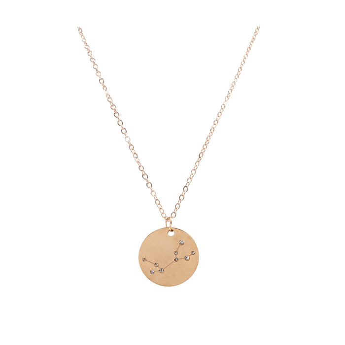 Zodiac Collection - Rose Gold Virgo Necklace (Aug 23 - Sep 22) (Wholesale)