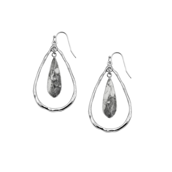 Zuri Collection - Silver Calypso Earrings (Limited Edition) (Wholesale)