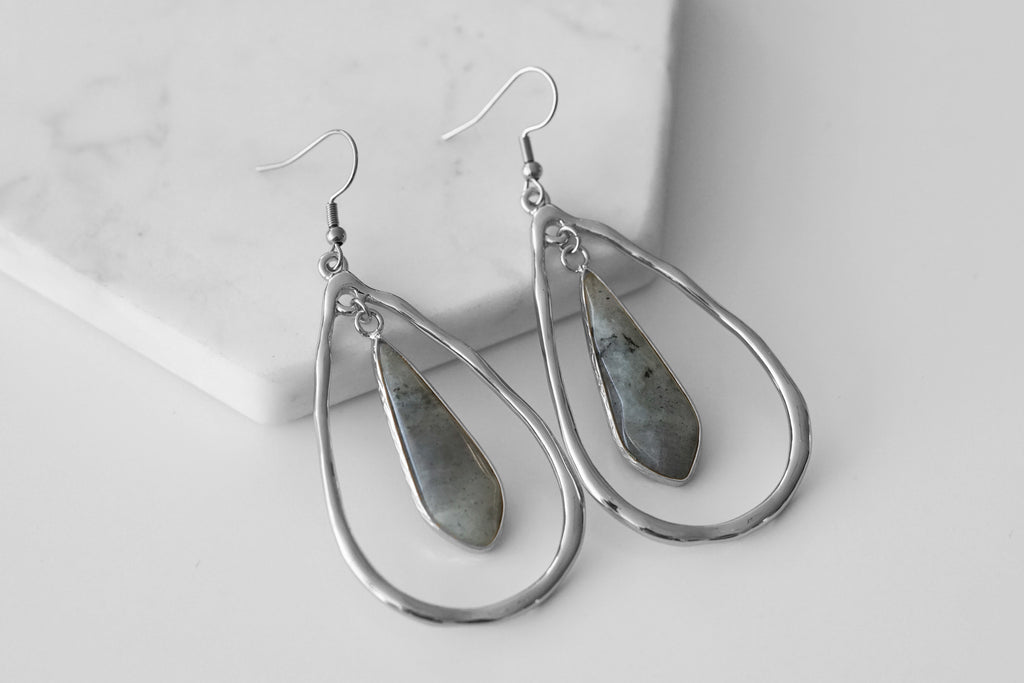 Zuri Collection - Silver Haze Earrings